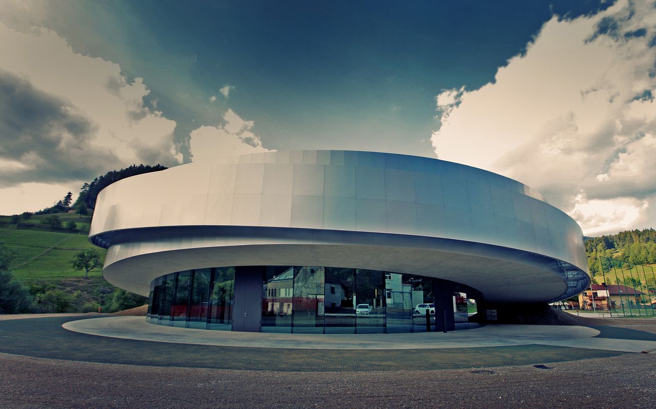 File:Cultural Centre of European Space Technologies KSEVT 2012 exterior Photo Bostjan Tacol.jpg