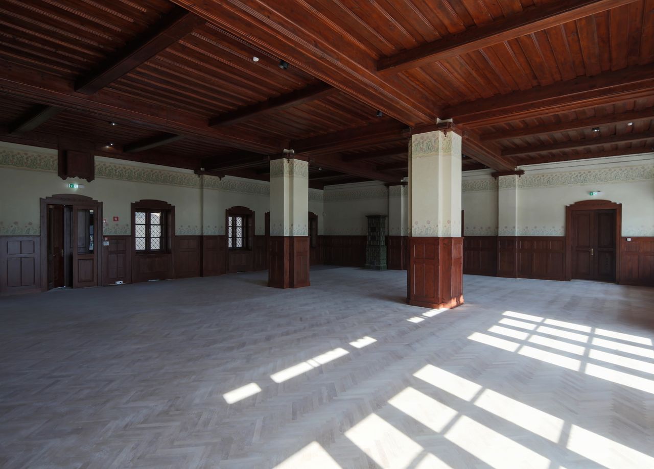 Švicarija Art Centre 2017 Renovated interior of Švicerija.JPG