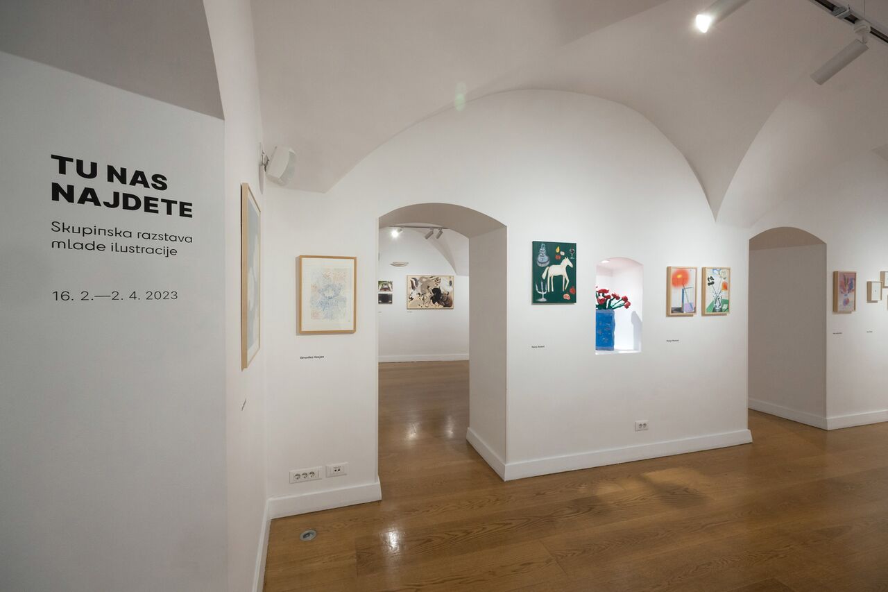 File:Center of Illustration 2023 here you find us group exhibition Photo Nada Zgank.jpg