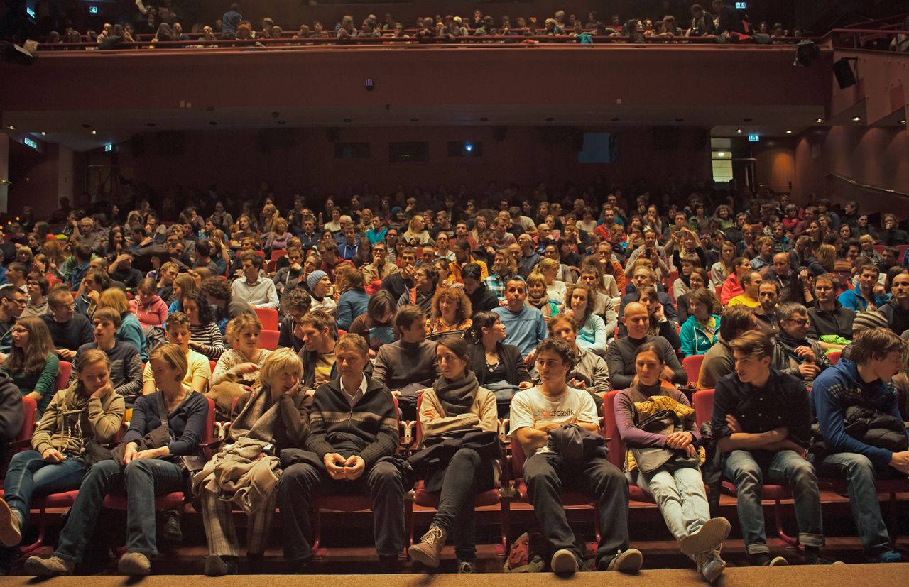 Mountain Film Festival 2015 A Lynn Hill lecture at Cankarjev dom.jpg