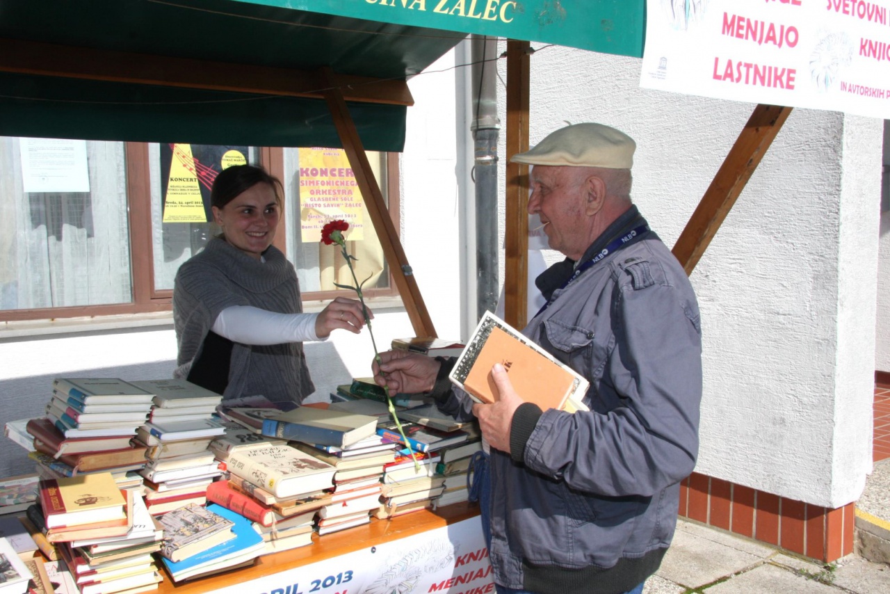 File:Zalec Inter Municipal Central Library 2013 book swapping.jpg
