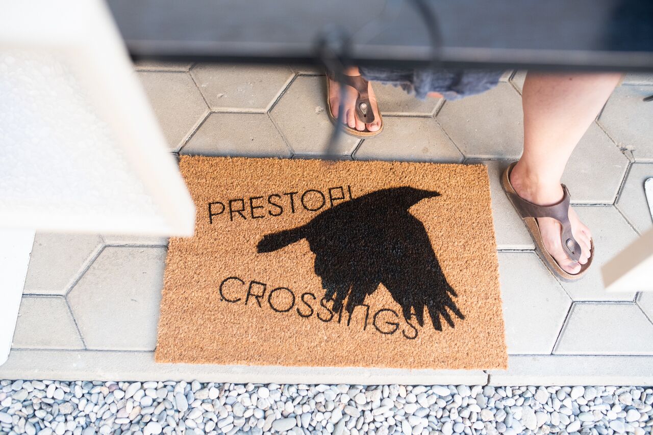 File:Crossings Festival 2021 Festival merchandise doormat photo Gregor Salobir.jpg