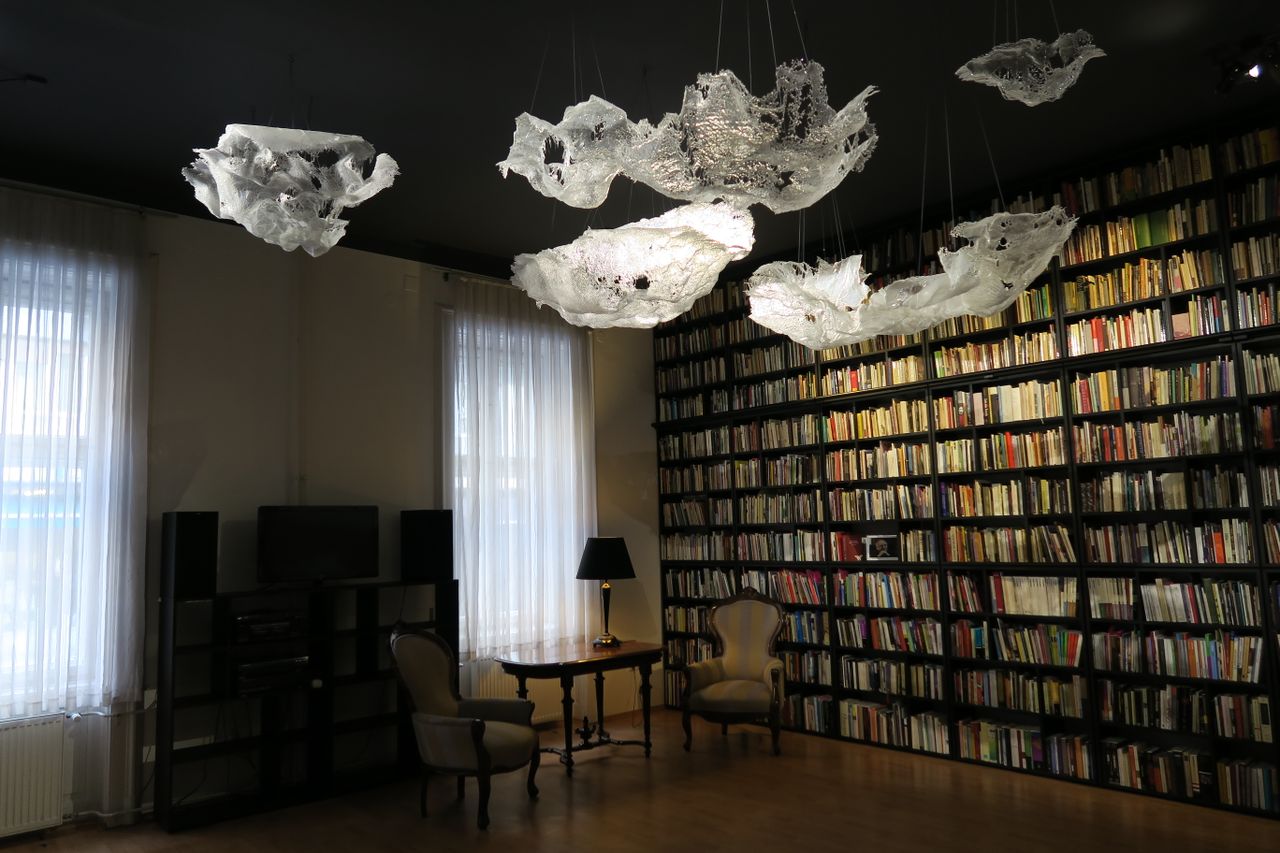 Tomaž Šalamun Poetry Centre 2016 Book collection.JPG