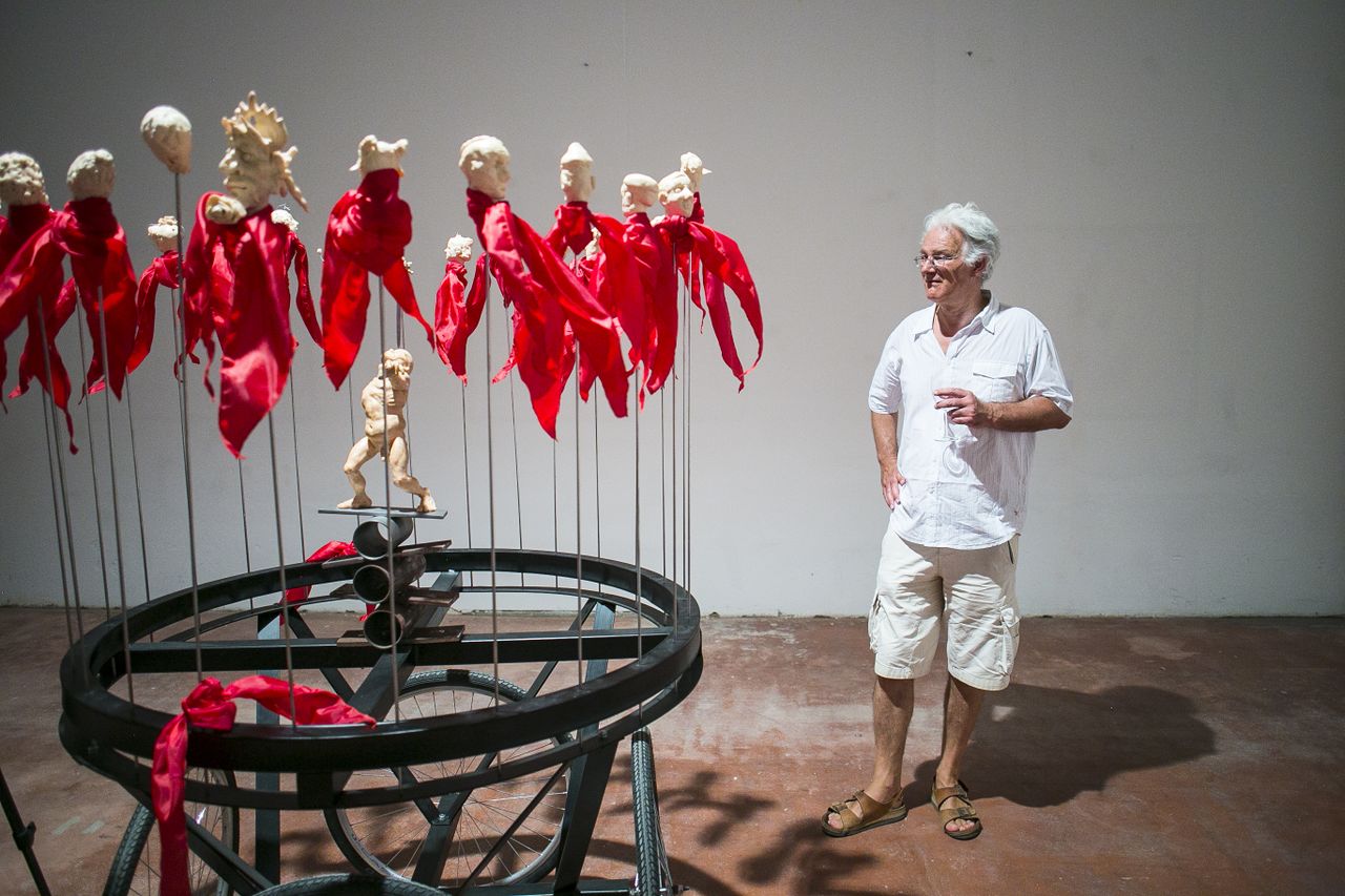 File:KIBLA Portal 2019 Exhibition by Oleg Kulik Photo Janez Klenovsek.jpg