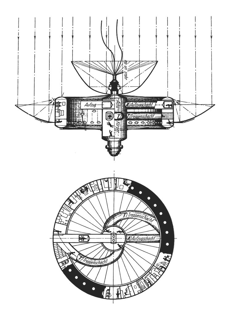 File:Cultural Centre of European Space Technologies (KSEVT) 1929 Hermann Noordung space station.jpg