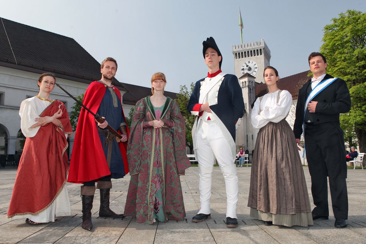 Ljubljanski grad Public Institute 2014 Time Machine project team.jpg
