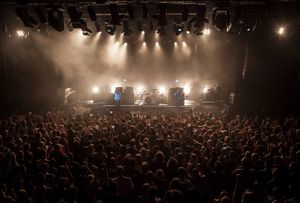 The three-piece alternative rock band Biffy Clyro on the big stage of <!--LINK'" 0:1082-->, 2016