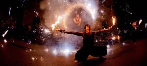 The Čupakabra juggling group performing and lighting up the mood at <!--LINK'" 0:341-->, 2013