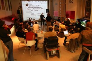 Guest lecture about the implications of wireless networks by <!--LINK'" 0:30-->, scientific research director at the New America Foundation's Wireless Future Program for the 7th <!--LINK'" 0:31--> in Maribor, 2007