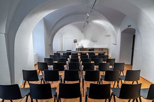 Kamnik Cultural AiR Programme 2025 lecture hall Photo Irena Gajsek