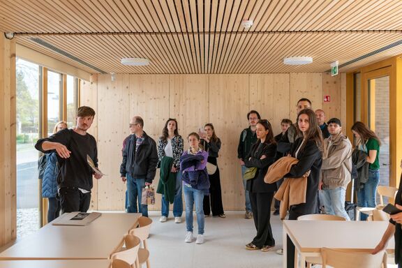 A guided tour of the Institute for the Deaf and Hard of Hearing Ljubljana, renovated by Arrea Architecture, as part of the Open House Slovenia festival 2025.