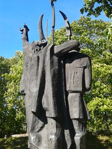 A monument by Slovene sculptor <!--LINK'" 0:310-->, dedicated to Slovene peasant revolts, erected in 1973 at <!--LINK'" 0:311-->