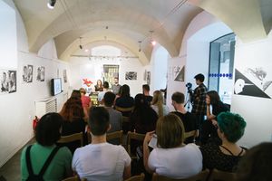 Press conference at <!--LINK'" 0:474-->, Ljubljana Pride Festival 2017.