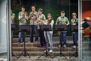 A performance by the attendants of the Jazz Ravne school  at the <!--LINK'" 0:678-->, 2014
