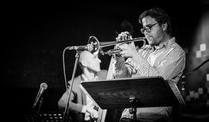<!--LINK'" 0:690-->, one of the most remarkable Slovene jazz trumpeters, performing at <!--LINK'" 0:691-->, 2014