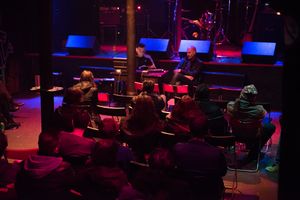 From station to station, Esad Babačić and Brane Zorman performing at <!--LINK'" 0:627-->, VIVA PUNK, VIVA RŠ!, 2017.