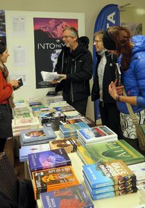 The traditional book fair at <!--LINK'" 0:336-->, 2014.