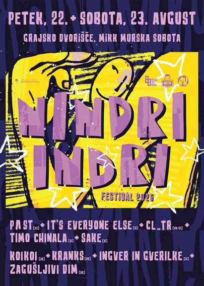 Nindri Indri Festival poster, 2025. Design: Gregor Purgaj