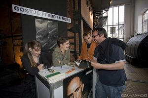 Press stand at 6th <!--LINK'" 0:838-->, in two festival days more than 40 short films from 20 countries were screened. 2009