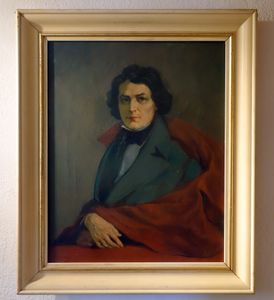 One of many portraits which <!--LINK'" 0:303--> painted of <!--LINK'" 0:304-->. Some historians consider this to be one of the most accurate portraits of the famous Slovenian poet. <!--LINK'" 0:305-->, 2013