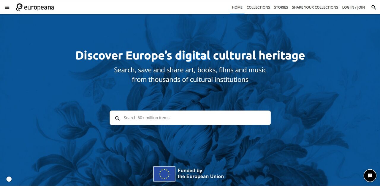 The European Digital Platform Europeana 2026 Europeana website - homepage.jpg