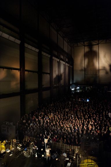 Laibach performing at Tate Modern's Turbine Hall, London, 2012