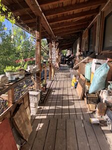 A shared balcony at the Asylum Studio.