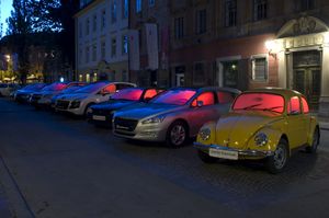 <i>Garland of 9 cars</i> by French space designer Benedetto Bufalino, <!--LINK'" 0:602-->, 2011