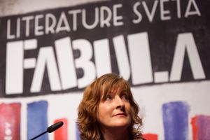 Janice Galloway, the Fabula opening ceremony guest. <!--LINK'" 0:703-->, 2015