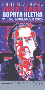 New Music Forum poster, 2025. Design: Boštjan Pavletič (Rostfrei)