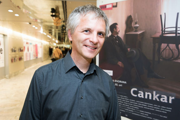 Presentation of Amir Muratović's film Cankar at the Cankarjev dom, Cultural and Congress Centre, 2018.