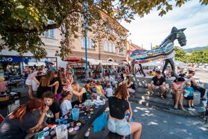 <!--LINK'" 0:348--> takes place in the city center of Slovenj Gradec. Author: Aljaž Uršej