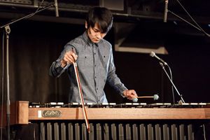 Japanese vibraphonist Masayoshi Fujita performing at <!--LINK'" 0:386--> in the context of Sonica Classics concert series, 2016