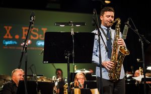 The New York based Slovene saxophonist <!--LINK'" 0:684--> playing at <!--LINK'" 0:685--> together with <!--LINK'" 0:686-->, 2014