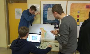 As a part of the <!--LINK'" 0:789--> endeavour, new media art workshops are held in high schools throughout the Zasavje region, 2016
