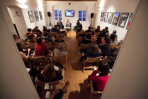 A discussion <i>The Thuth or Challenge, Literature among lies, truth and life</i>, with <!--LINK'" 0:704-->, <!--LINK'" 0:705--> and <!--LINK'" 0:706-->, <!--LINK'" 0:707-->, <!--LINK'" 0:708-->, 2015