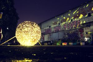 Installation by André Banha in front of <!--LINK'" 0:230-->, 2016.