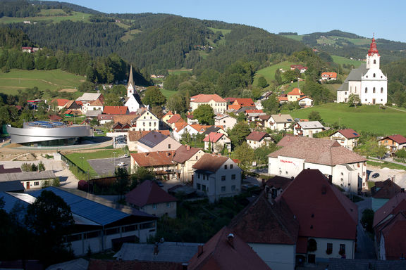 Cultural Centre of European Space Technologies (KSEVT), a space for the synthesis of art and science focused on the post-gravity art, Vitanje, 2012. Since 2017 the programme is run by Herman Potočnik Noordung Space Center.