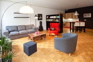 The interior of the Goga Literary Residency.