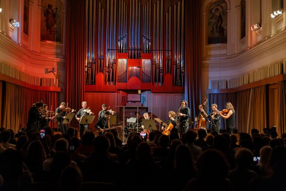 The concert performance of the Glasbarium Institute's project Fire and Ice.